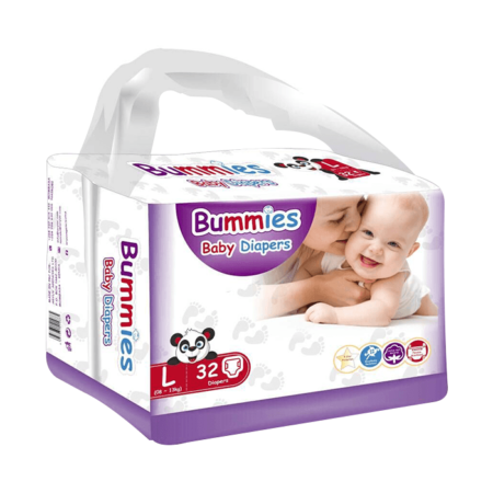 Bummies-Premium-Diaper-Pants-Size-Large-9-14Kgs-Count-20